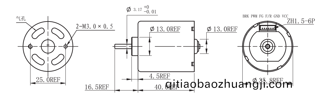 OT-3640無刷(shua)電機|雨(yu)颳器(qi)電機(ji)|車牕電(dian)機(ji)|電動(dong)工具(ju)電(dian)機(ji)|無(wu)刷電(dian)機廠(chang)傢-萬至(zhi)達(da)電(dian)機(ji)
