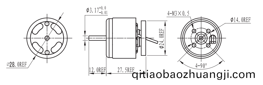 OT-EM2828無(wu)刷(shua)電機(ji)|直流無(wu)刷電(dian)機(ji)|微型電(dian)機(ji)|血(xue)壓計(ji)電(dian)機(ji)-萬(wan)至達電(dian)機