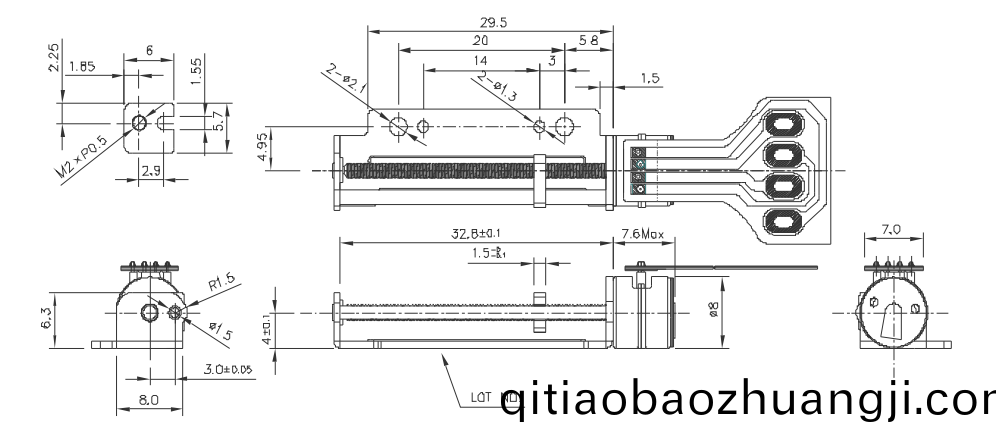 OT-SM08L-047微型步(bu)進電(dian)機(ji)_攝像(xiang)機(ji)馬達(da)_監(jiān)(jian)視器(qi)電(dian)機-萬(wan)至達電(dian)機