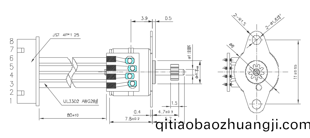 OT-SM08P-010步(bu)進(jin)電機(ji)|監(jiān)控攝(she)像(xiang)頭電機(ji)|雲(yún)檯電機(ji)|攝(she)像機(ji)電(dian)機-萬至達(da)電機