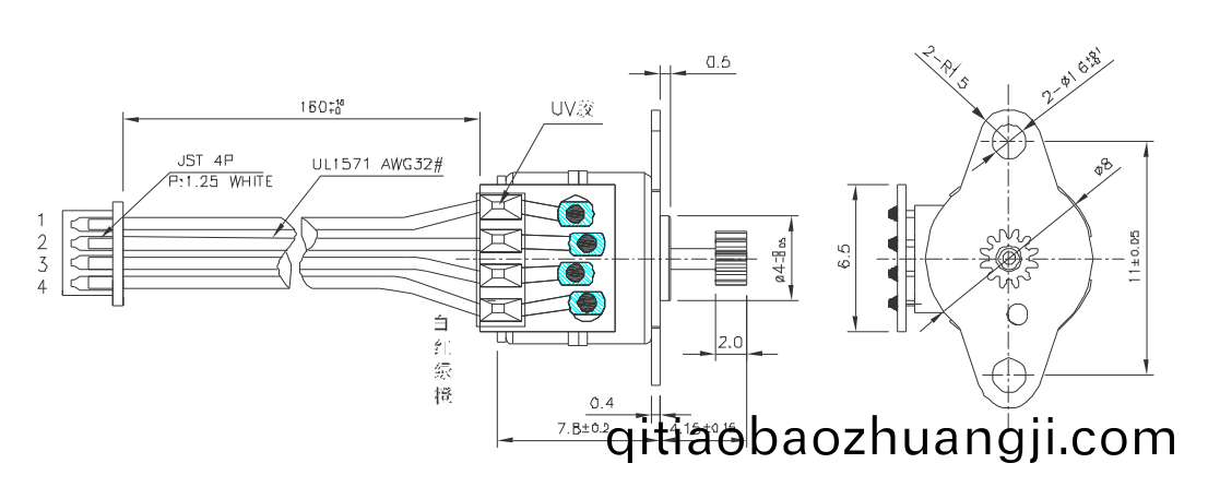 OT-SM08P-184A步(bu)進(jin)電機(ji)|數碼(ma)攝(she)像(xiang)機(ji)電機|監控(kong)設(she)備電(dian)機|攝(she)像頭電(dian)機(ji)-萬(wan)至達電(dian)機