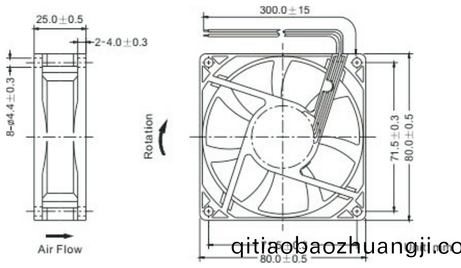 OT-EF8025無刷電(dian)機|風(fēng)(feng)扇電機|直(zhi)流(liu)無刷(shua)電機(ji)蓡數(shù)(shu)-萬(wan)至達(dá)(da)電(dian)機(ji)