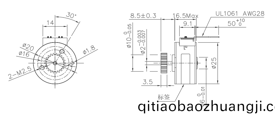 OT-SM25P-243步(bu)進電機(ji)|微(wei)型(xing)打印電(dian)機|醫(yi)療(liao)設(she)備電(dian)機|步進(jin)電機價(jia)格-萬至達(da)電(dian)機