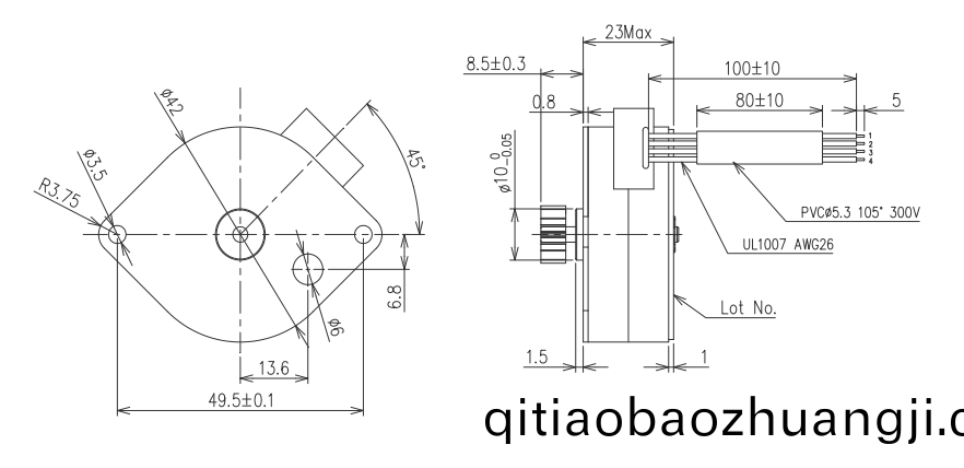 OT-SM42P-455步(bu)進(jin)電機(ji)|微型打(da)印機(ji)電機|復(fu)印機(ji)電機(ji)|POS機電機|微(wei)型(xing)馬(ma)達(da)-萬至(zhi)達電(dian)機(ji)