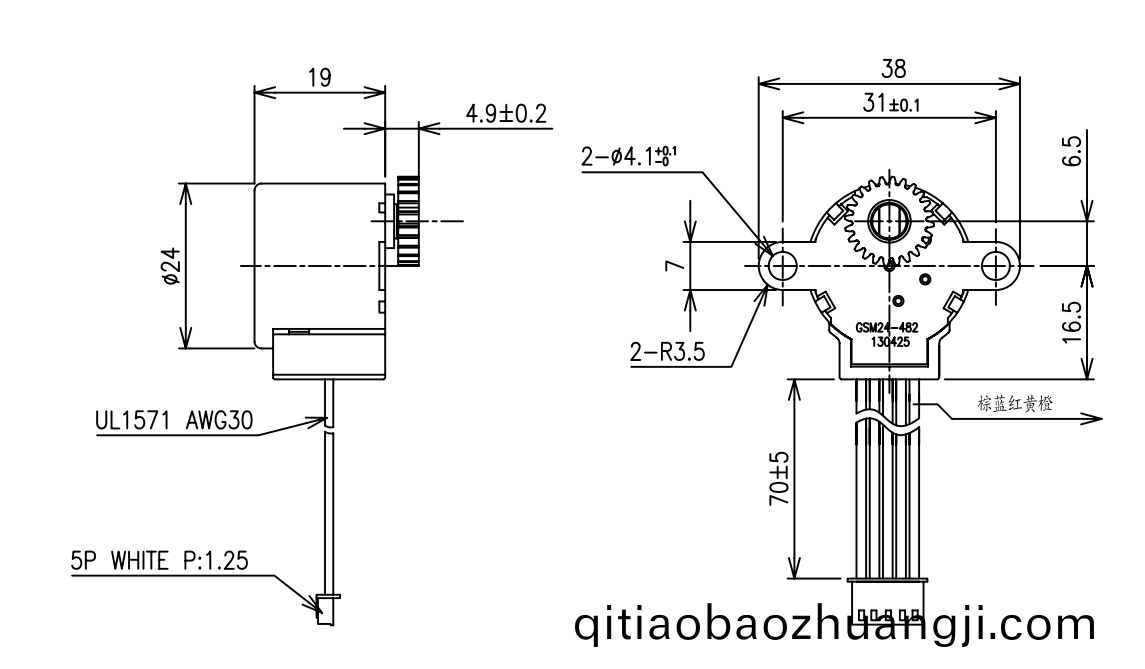OT-GSM24-482風(feng)門執(zhi)行(xing)器(qi)電(dian)機|步進(jin)電機|空調(diao)電機|監控攝像頭(tou)電機-萬(wan)至(zhi)達電機