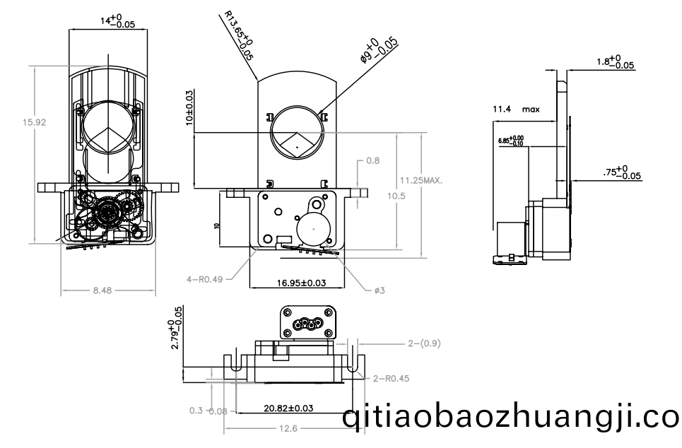 OT-IRIS10-013相(xiang)機變焦(jiao)馬達(da)_光學鏡(jing)頭電(dian)機_機(ji)械鏡(jing)頭電(dian)機_鏡頭馬達(da)-萬(wan)至達電機(ji)