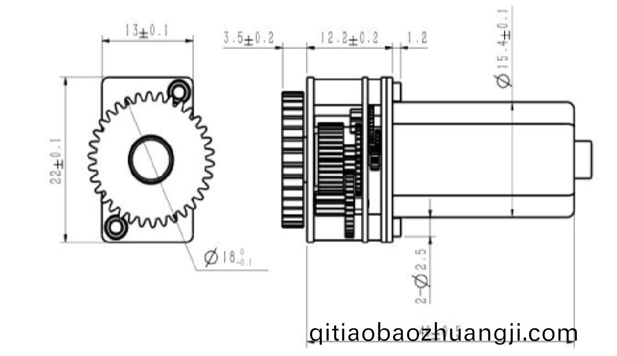 OT-22GA05減(jian)速電(dian)機_減速齒(chi)輪箱_小(xiao)型減(jian)速(su)機(ji)-萬至(zhi)達(da)電機