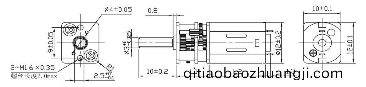 OT-12GA減速(su)電(dian)機(ji)_小(xiao)型齒輪減(jian)速機(ji)