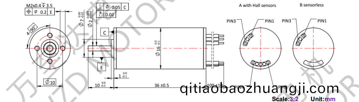 OT-ECS1636無(wú)(wu)槽無(wú)刷(shua)直(zhi)流電(dian)機(jī)-空心(xin)桮電機(jī)-萬(wàn)(wan)至達(dá)電(dian)機(jī)(ji)