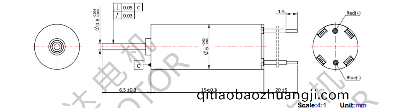 OT-CM0615空心桮(bei)電機-萬至(zhi)達(da)電(dian)機(ji)