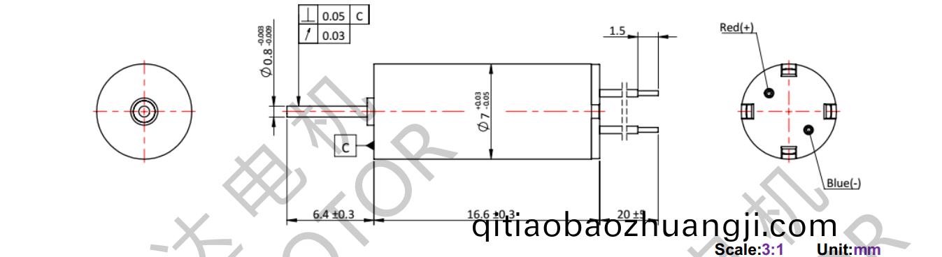 OT-CM0717空心(xin)桮(bei)電機(ji)-萬至(zhi)達(dá)電機
