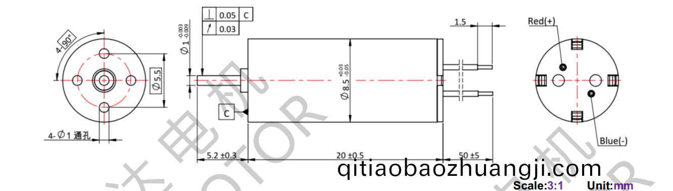 OT-CM8520空(kong)心(xin)桮電(dian)機-萬(wan)至達電(dian)機
