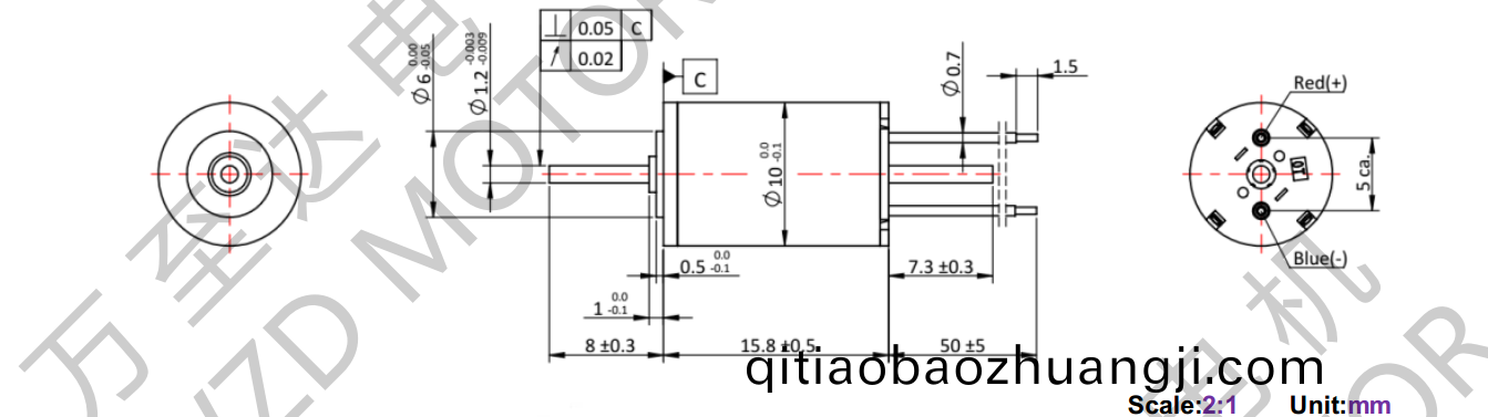 OT-CM1016空心(xin)桮電(dian)機-萬至達(da)電(dian)機(ji)