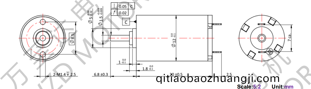 OT-CM1220空(kong)心桮(bei)電(dian)機(ji)-萬至(zhi)達電機