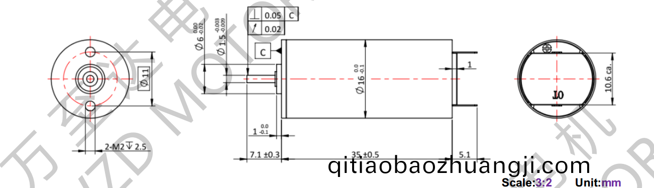 OT-CM1635空(kong)心(xin)桮(bei)電機(ji)-萬(wan)至(zhi)達(da)電(dian)機(ji)
