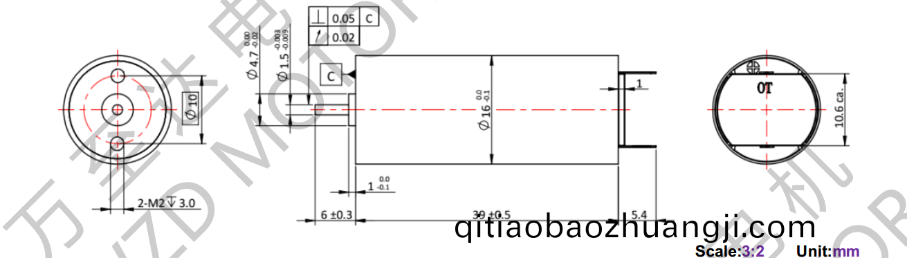 OT-CM1640空心(xin)桮電(dian)機(jī)-萬(wan)至達(dá)(da)電(dian)機(jī)(ji)