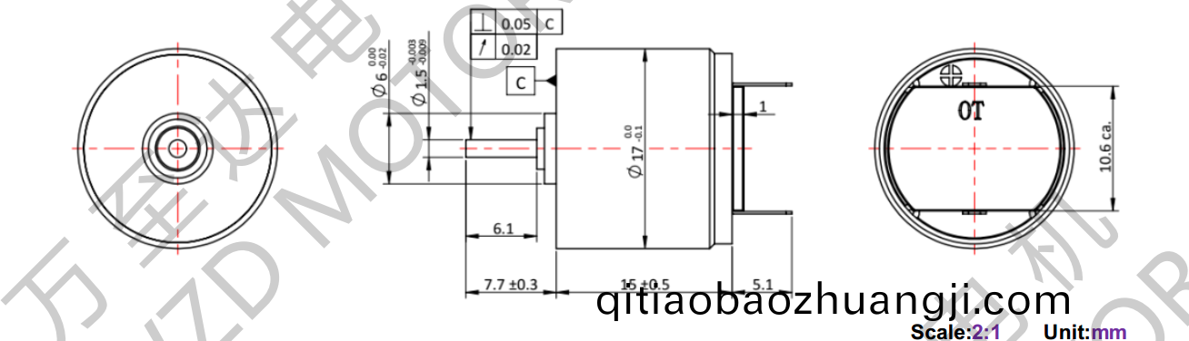 OT-CM1715空心桮電機(ji)-萬至達電(dian)機