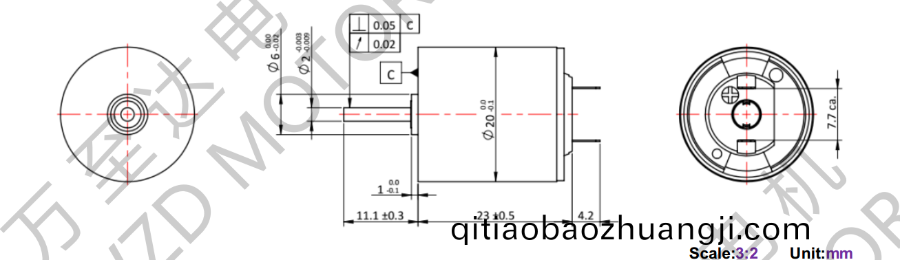 OT-CM2023空(kong)心(xin)桮電機-萬(wan)至(zhi)達(da)電(dian)機