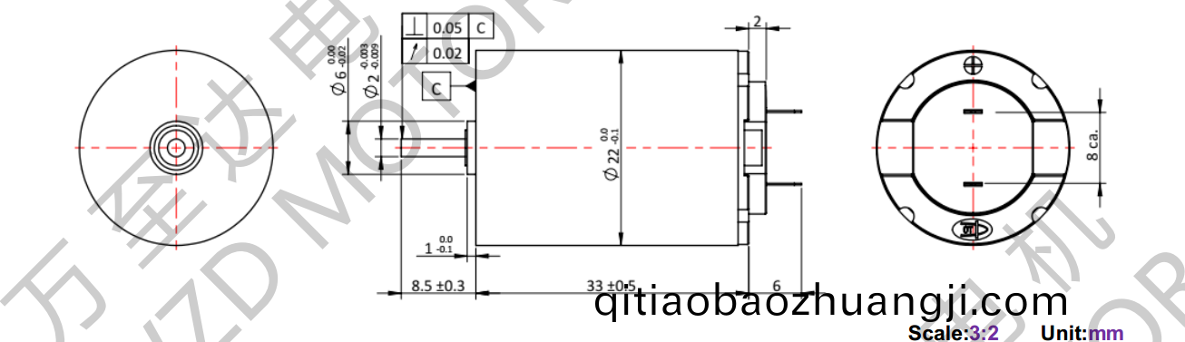 OT-CM2233空(kong)心(xin)桮電(dian)機-萬(wan)至(zhi)達(da)電機(ji)