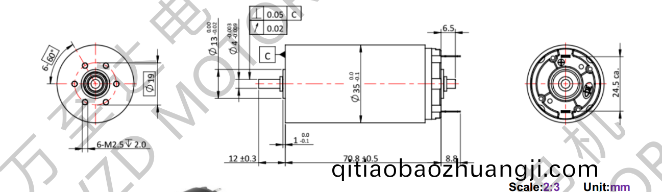 OT-CM3571空心(xin)桮電機(ji)-萬(wan)至(zhi)達(da)電(dian)機(ji)
