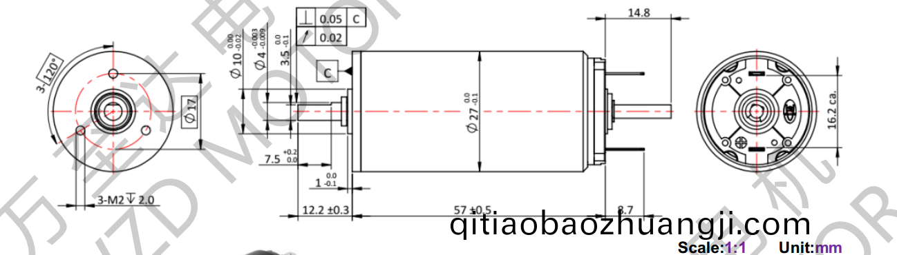 OT-CM2757空心(xin)桮(bei)電機-萬至(zhi)達(da)電機
