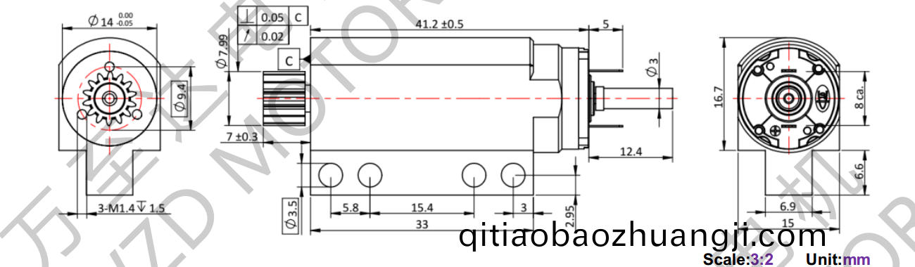 OT-CM1740石墨(mo)刷空(kong)心(xin)桮(bei)電機-萬(wan)至達電機
