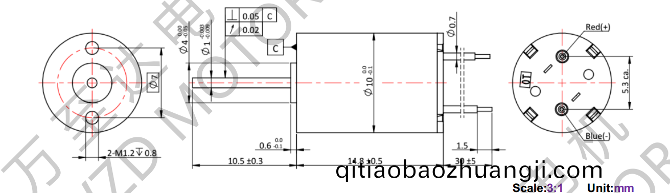 OT-CM1015空心桮(bei)電機(ji)-萬至達(da)電機(ji)