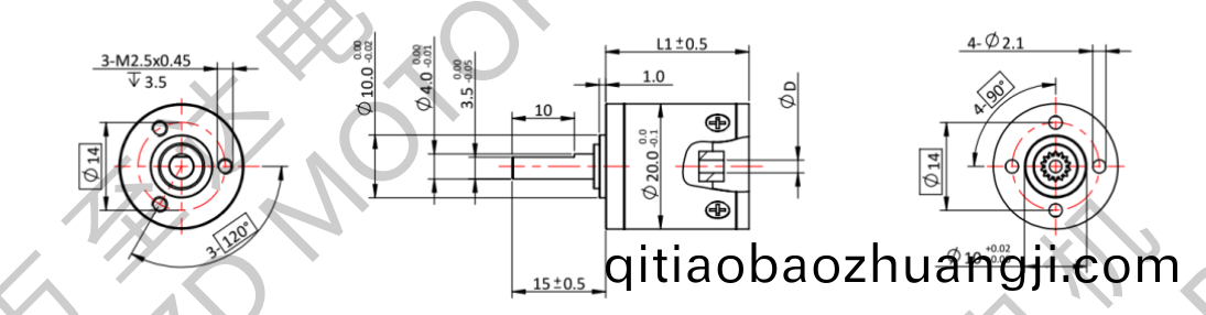 OT-20LGP行星(xing)齒輪箱-齒輪(lun)箱(xiang)-萬至達(da)電(dian)機(ji)