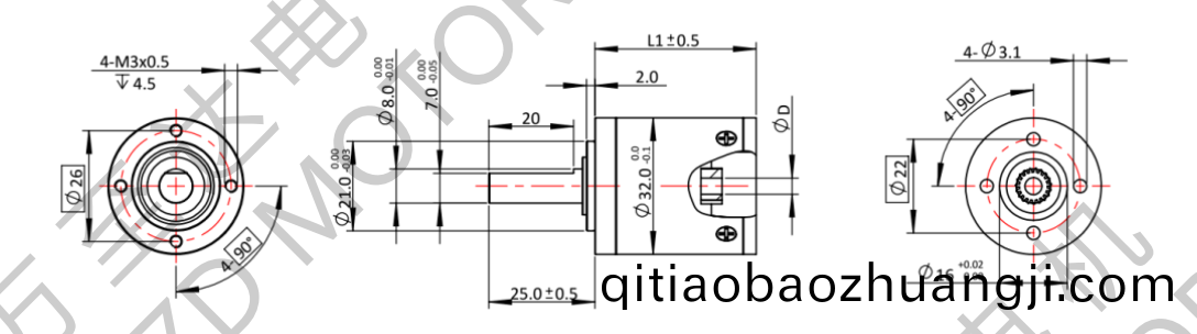 OT-32LGP行(xing)星齒輪(lun)箱(xiang)-齒(chi)輪(lun)箱-萬(wàn)(wan)至達(dá)電機(jī)(ji)