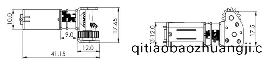 萬至達(dá)(da)電(dian)機(jī)外形(xing)圖 