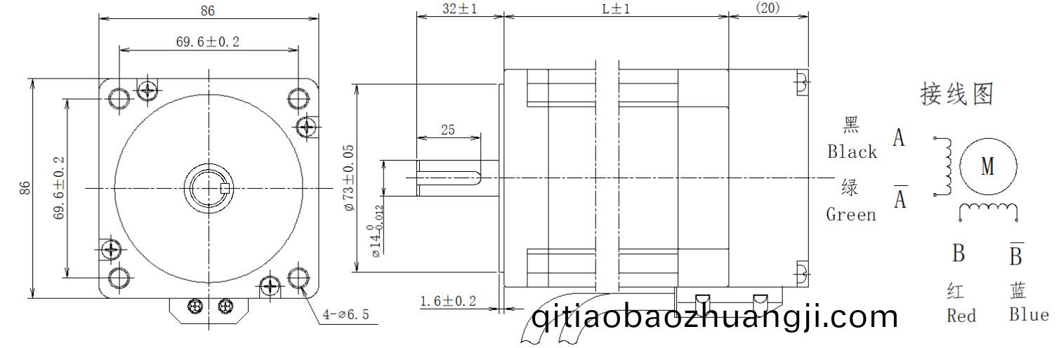 86係列1.8°兩相(xiang)閉(bi)環(huan)步(bu)進(jin)電(dian)機(ji)結(jie)構