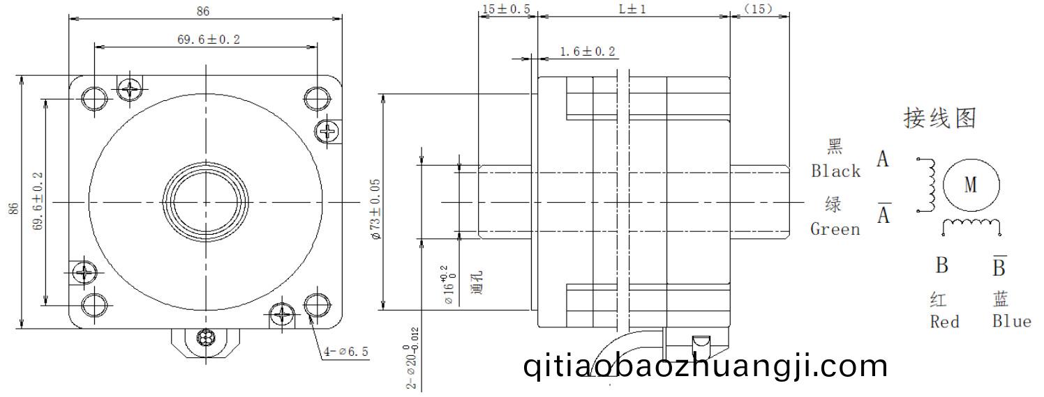 86係(xi)列空心軸(zhou)電機結構