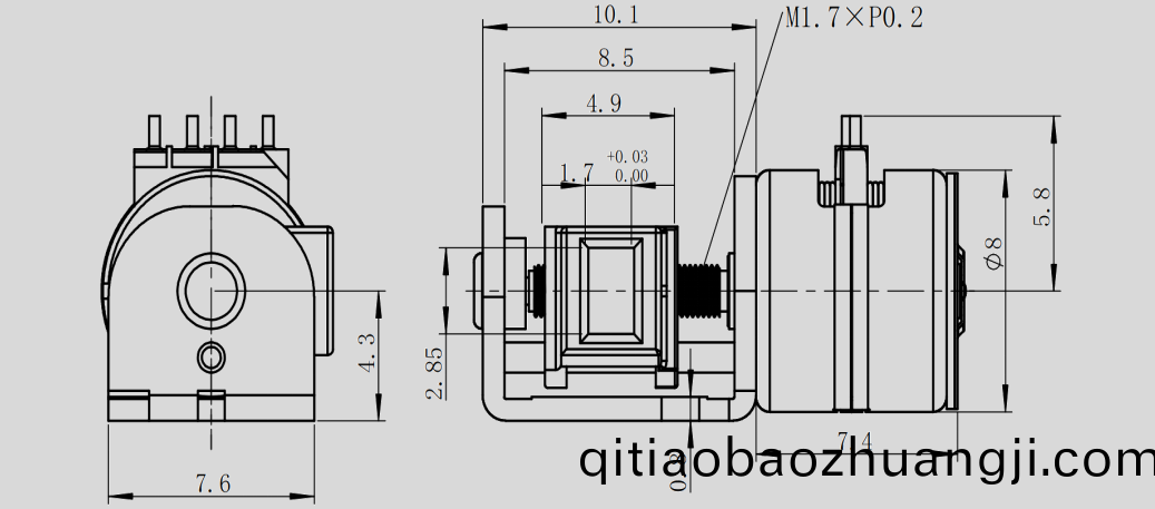 OT-SM8.0XL-001步進電(dian)機_激(ji)光(guang)投影(ying)儀(yi)電機(ji)-萬(wan)至達電機