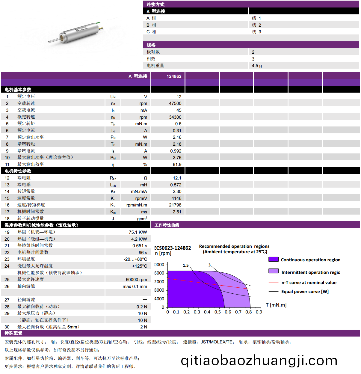ECS-4P 0623 2對極空(kong)心桮無(wu)刷(shua)電機(ji)-萬(wan)至(zhi)達(da)電機